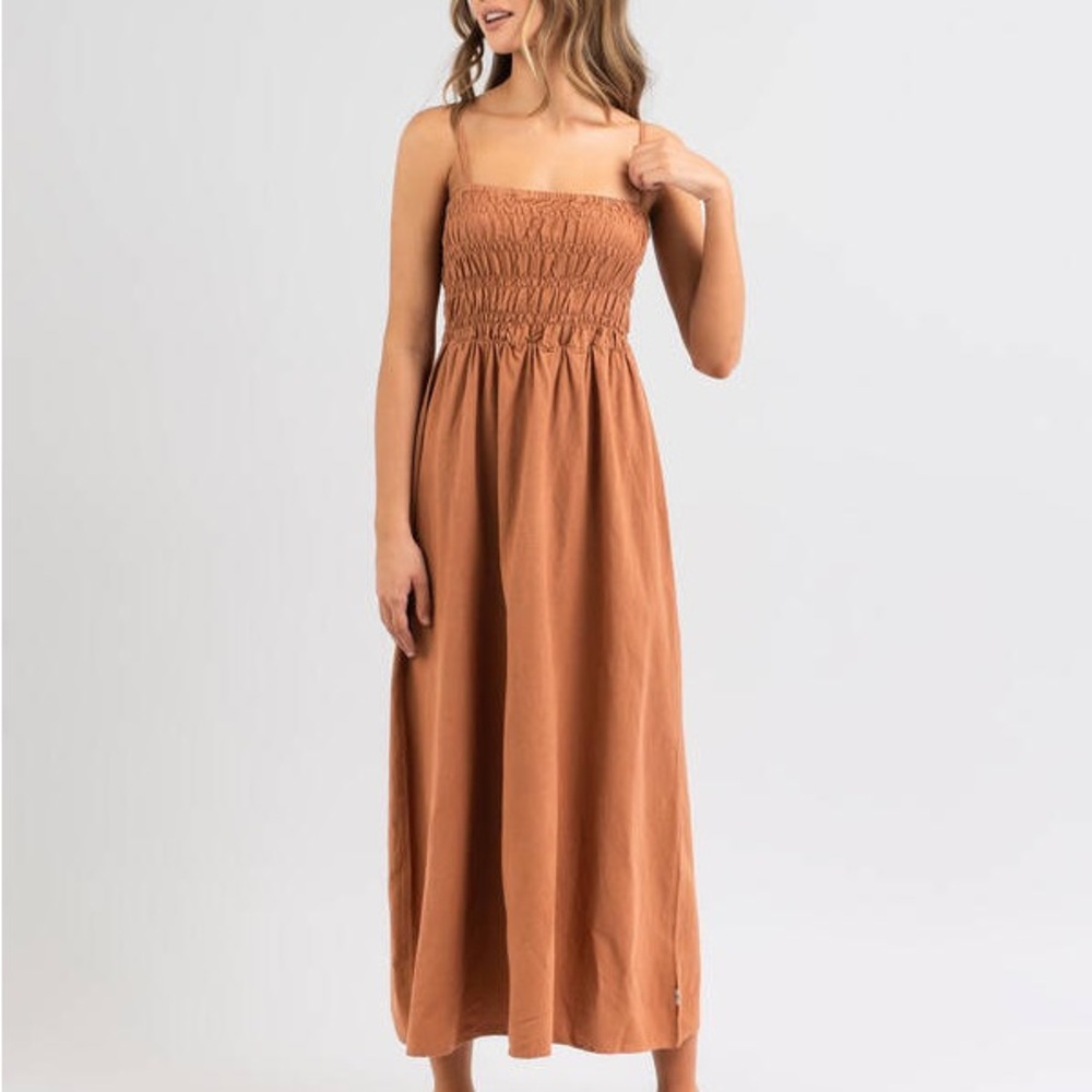 Rhythm Terracotta Midi Dress